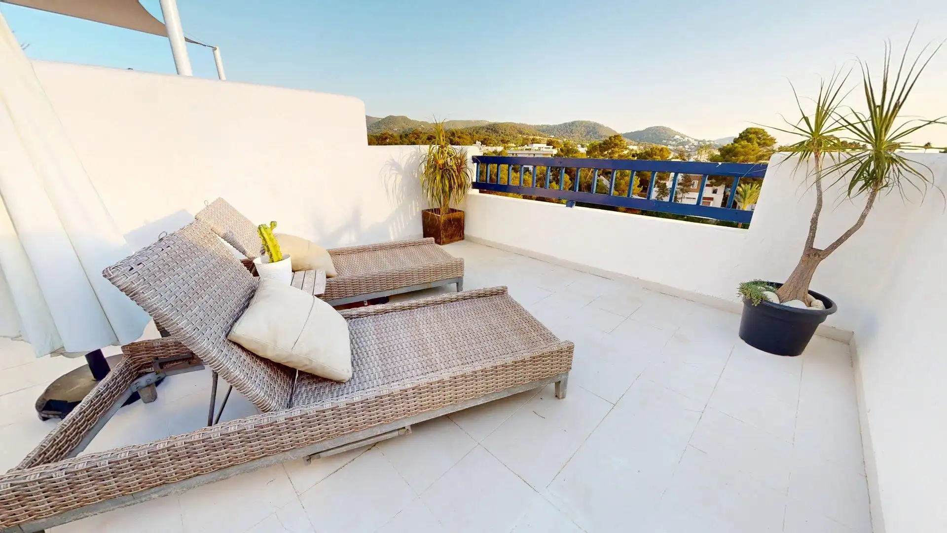 Terraza de Dúplex en venta en Sant Josep de sa Talaia con Aire acondicionado, Terraza y Piscina