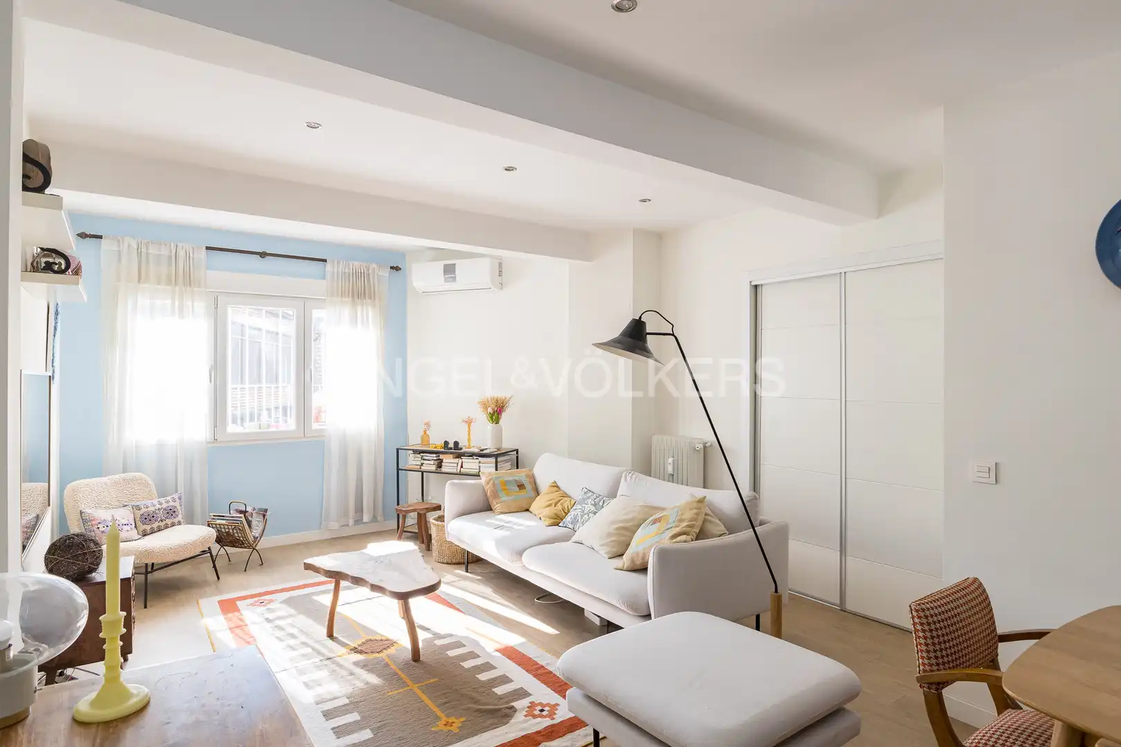 Wohnzimmer von Wohnung zur Miete in Madrid mit Klimaanlage und Heizung