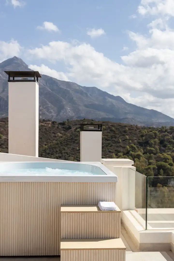Terrasse von Dachboden zum Verkauf in Marbella mit Terrasse und Balkon