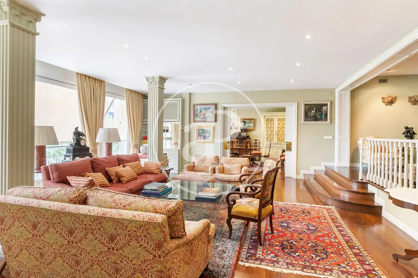 Sala de estar de Piso en venta en  Barcelona Capital con Aire acondicionado, Calefacción y Terraza