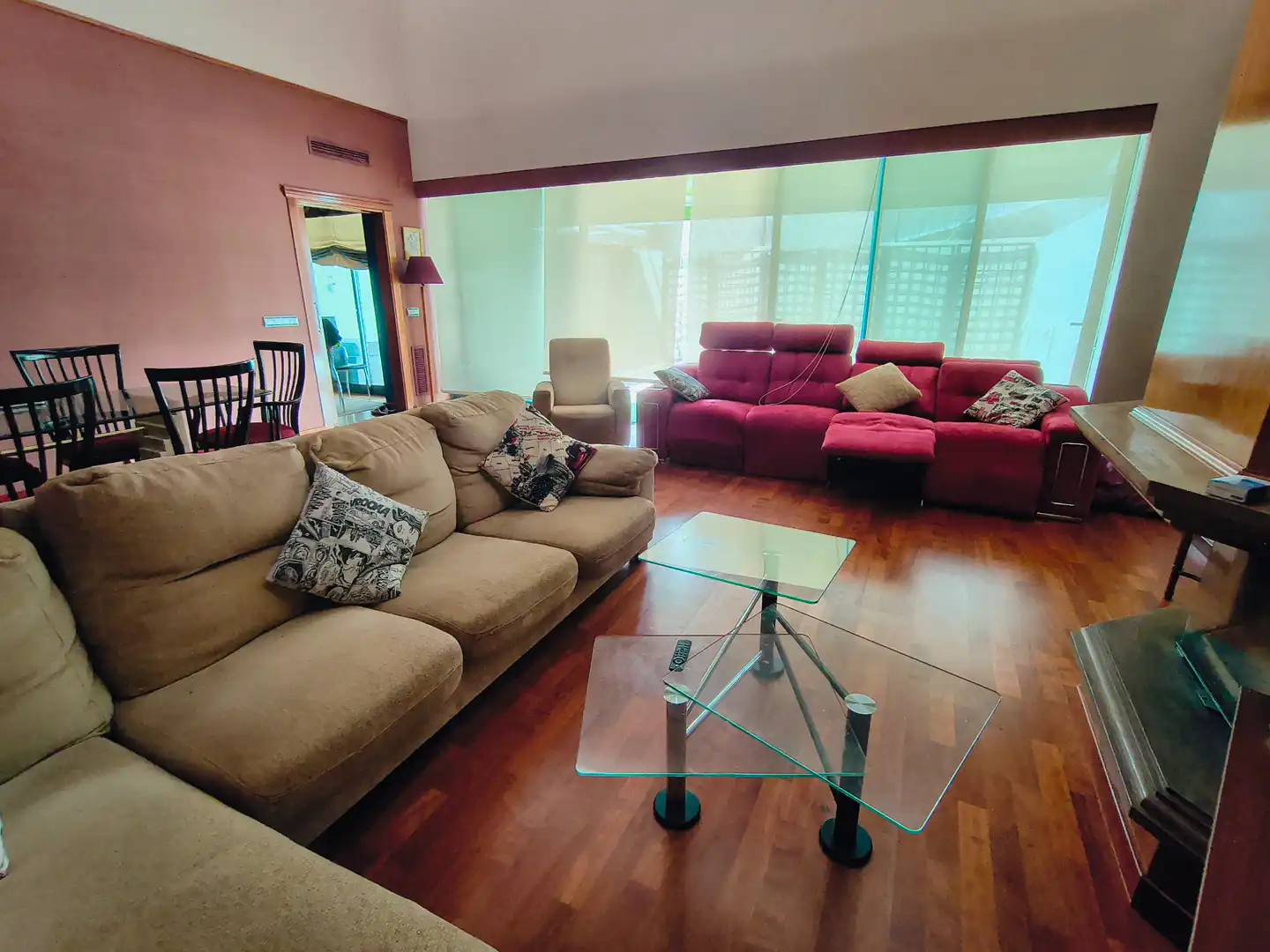 Sala de estar de Casa o chalet de alquiler en San Vicente del Raspeig / Sant Vicent del Raspeig con Aire acondicionado, Parquet y Amueblado