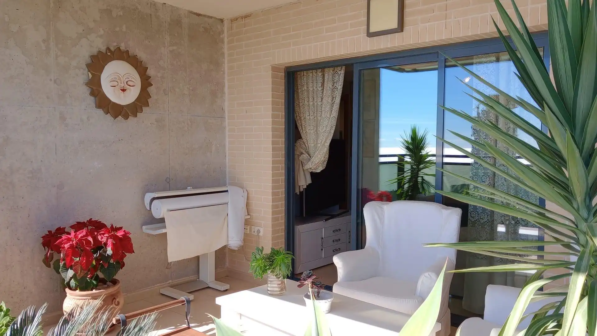 Terrassa de Apartament en venda en Benidorm amb Aire condicionat, Calefacció i Jardí privat