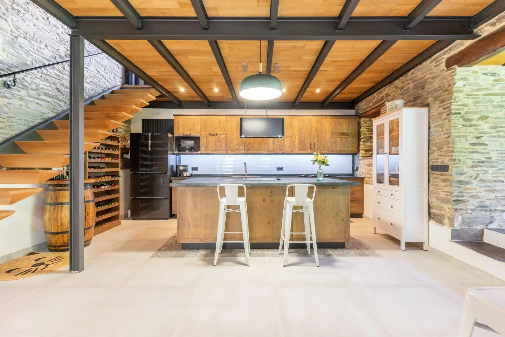 Cocina de Casa o chalet en venta en Lugo con Calefacción, Jardín privado y Jacuzzi