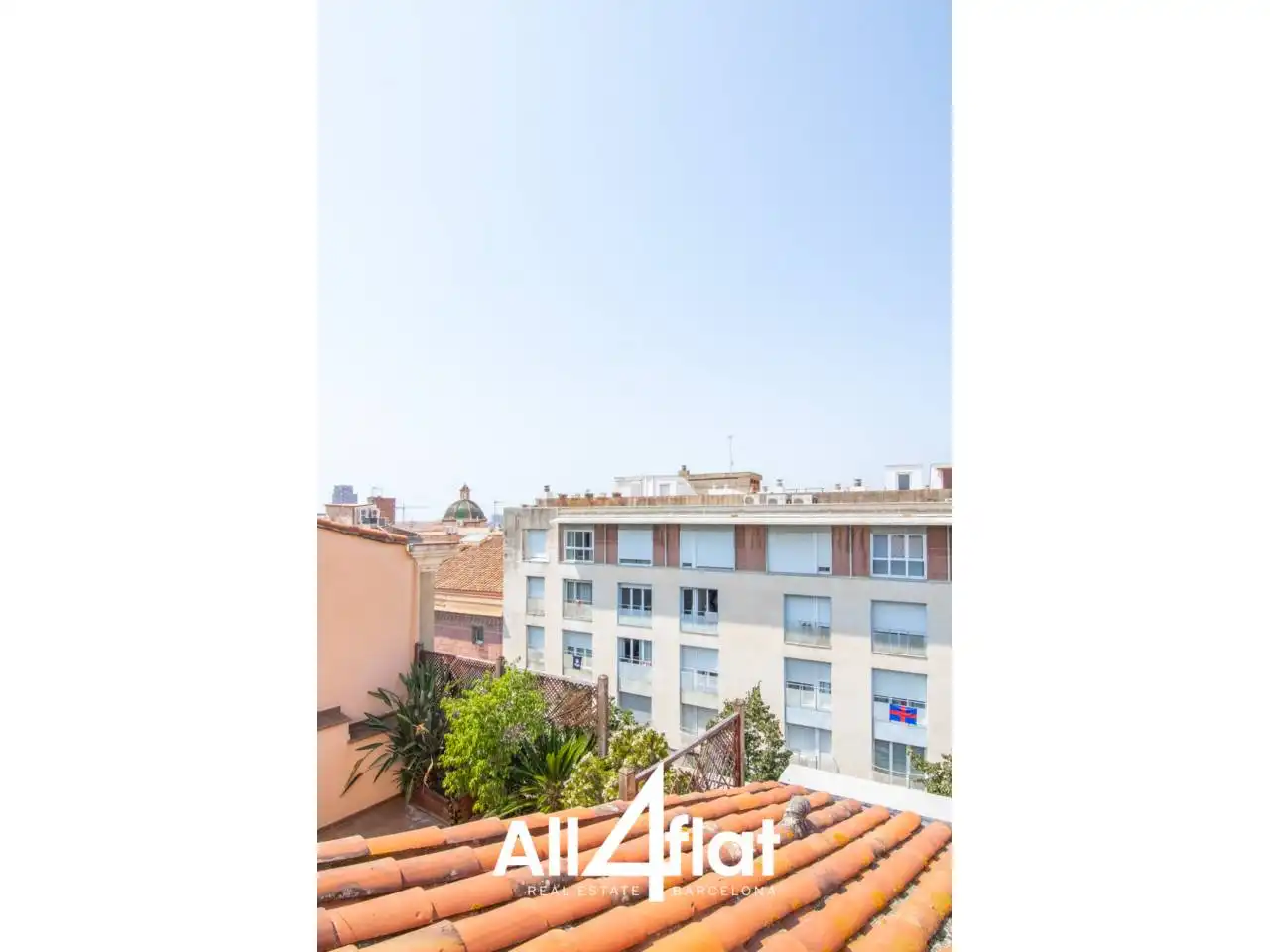Terrasse von Maisonette zur Miete in Mataró mit Klimaanlage und Parkett