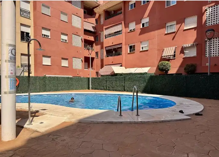 Swimming pool of Flat for sale in Marbella  with Air Conditioner, Heating and Private garden