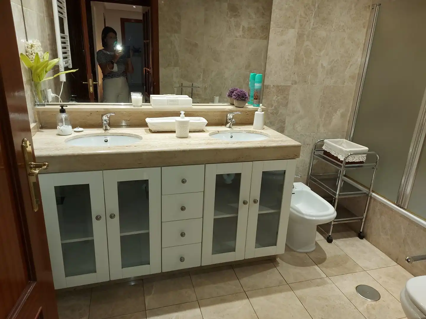 Badezimmer von Maisonette zur Miete in Badajoz mit Klimaanlage, Heizung und Terrasse