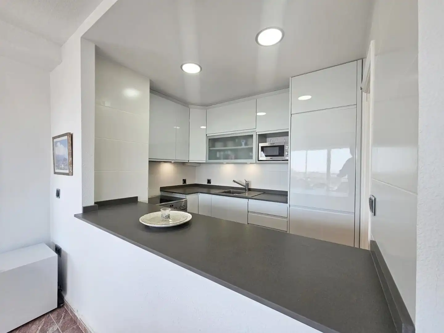 Cocina de Apartamento en venta en Polop con Piscina comunitaria