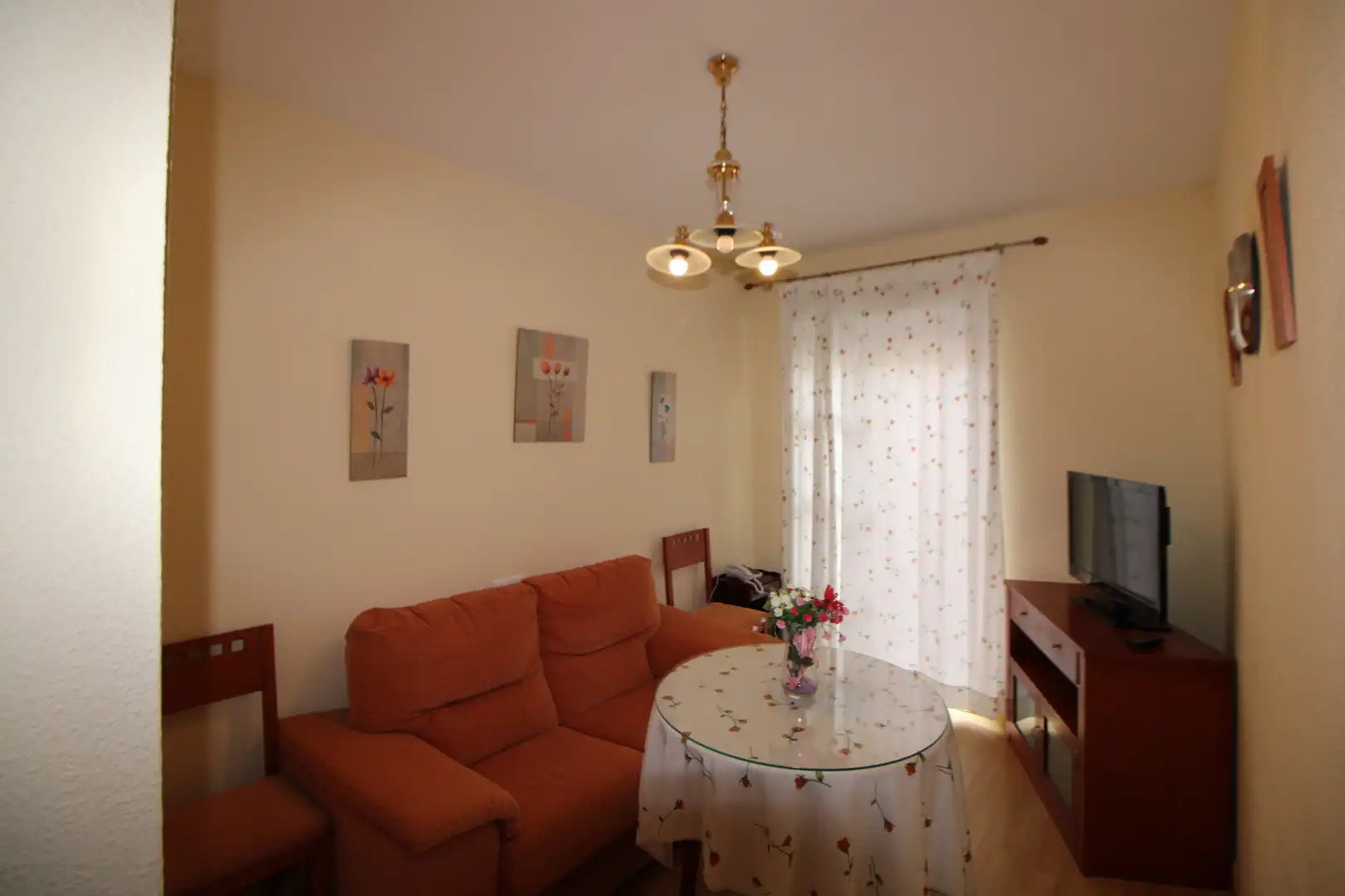 Living room of Flat for sale in Huelva  with Air Conditioner, Heating and Furnished