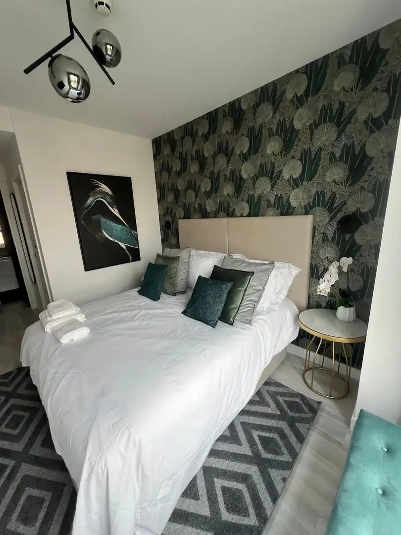 Habitación de Apartamento de alquiler en Málaga con Aire acondicionado, Amueblado y Piscina comunitaria