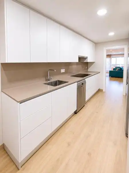 Kitchen of Flat for sale in Estepona  with Air Conditioner, Heating and Private garden