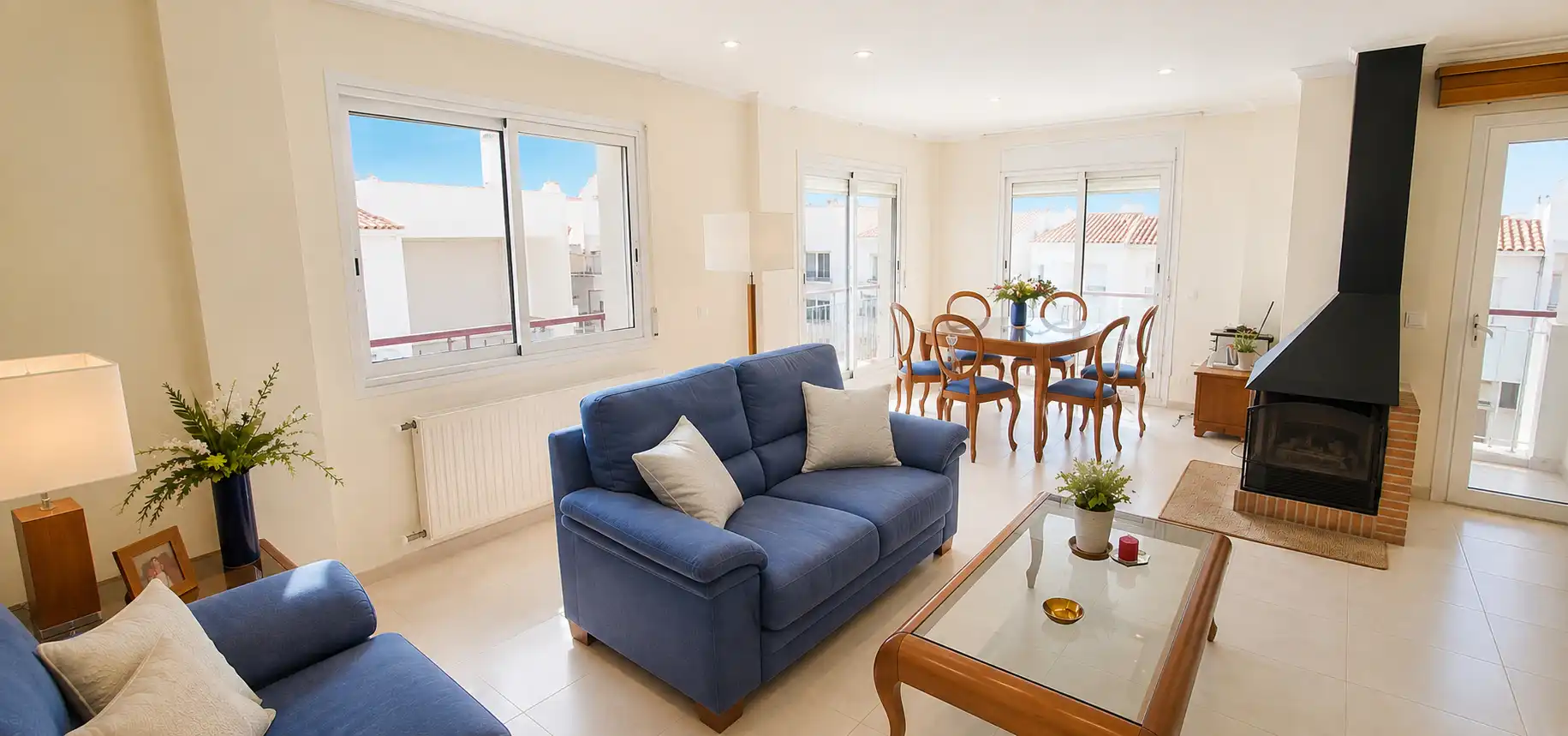 Living room of Apartments for sale in L'Escala  with Heating, Terrace and Furnished
