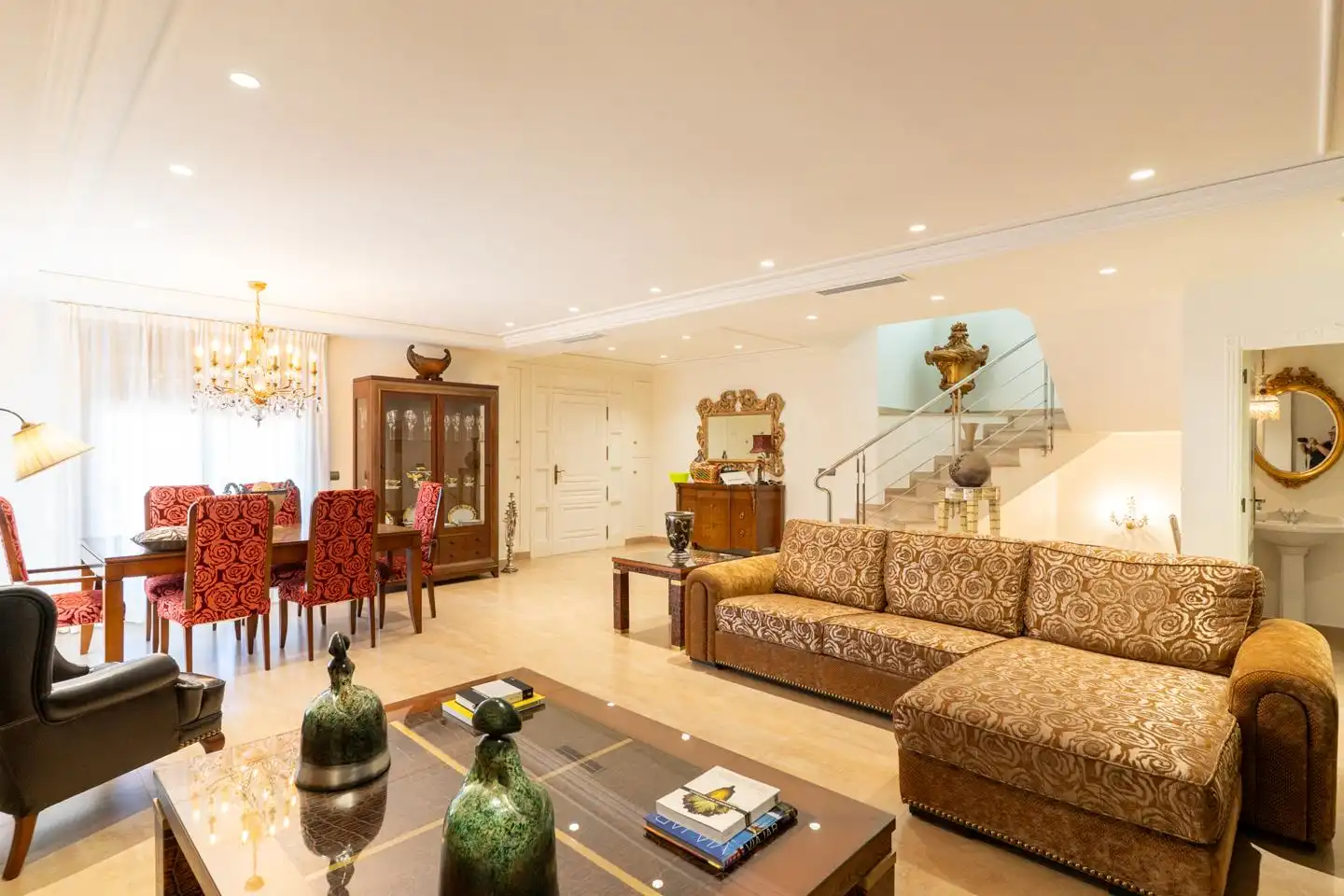 Sala de estar de Casa o chalet en venta en Elche / Elx con Aire acondicionado, Jardín privado y Parquet