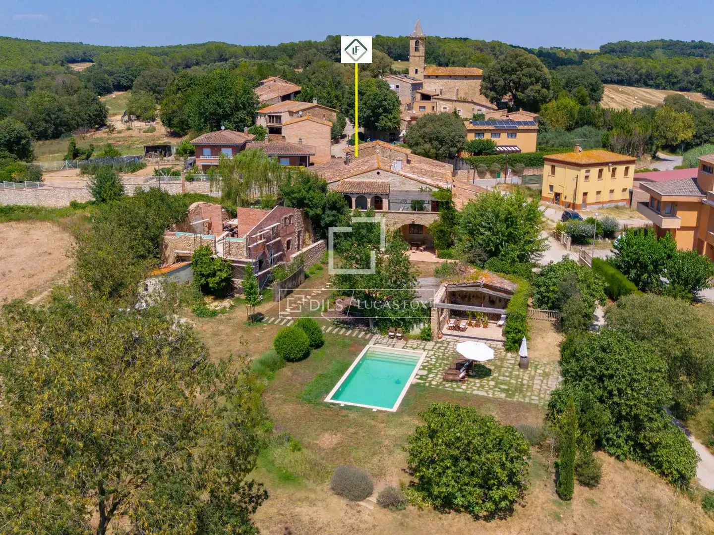 Vista exterior de Finca rústica en venda en Vilademuls amb Calefacció, Jardí privat i Terrassa