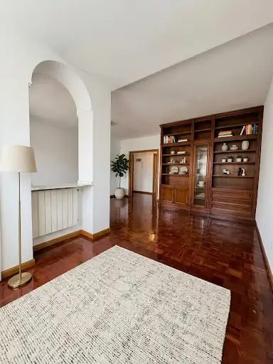 Living room of Flat for sale in Madrid  with Parquet flooring, Storage room and Furnished
