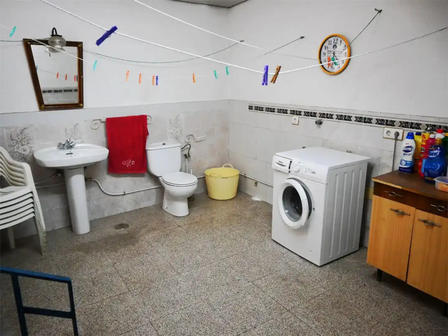 Bathroom of Houses for sale in La Solana    with Air Conditioner and Balcony