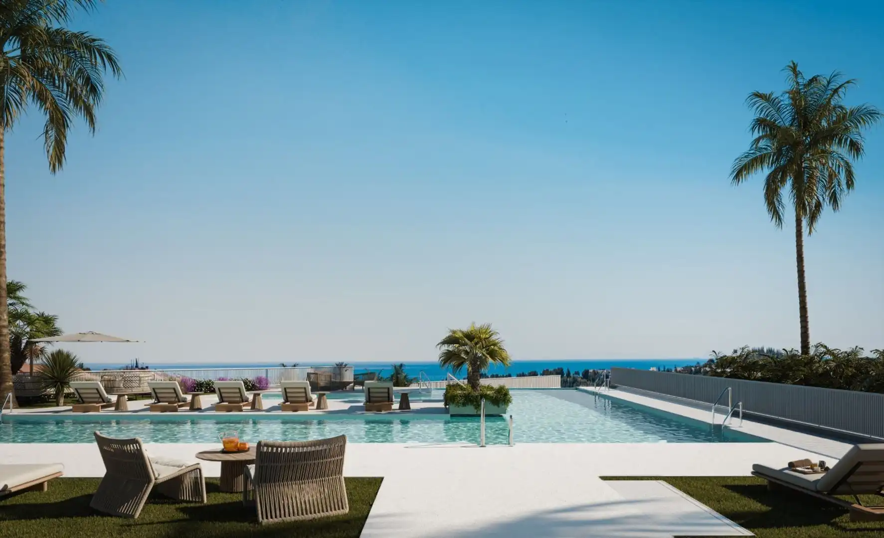 Piscina de Apartamento en venta en Mijas con Terraza