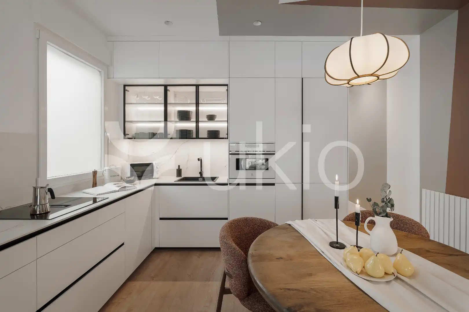 Cocina de Apartamento de alquiler en Madrid con Aire acondicionado, Calefacción y Terraza