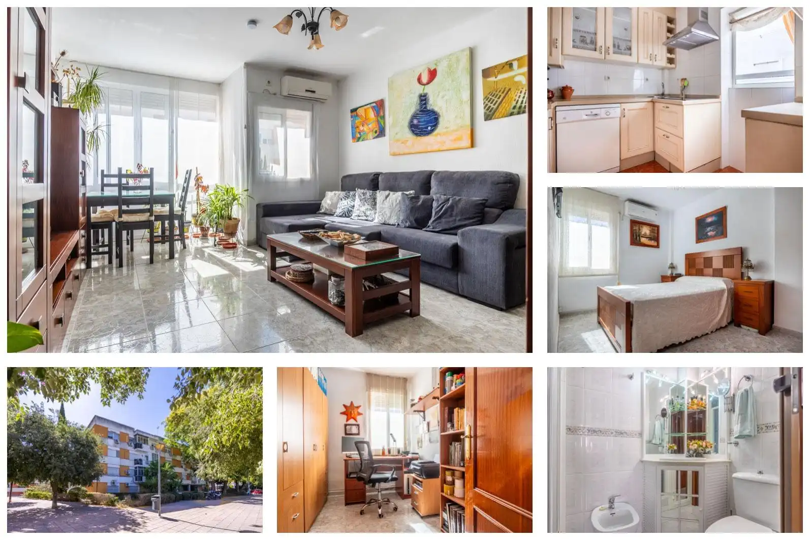 Exterior view of Flat for sale in Sevilla  with Air Conditioner, Terrace and Storage room