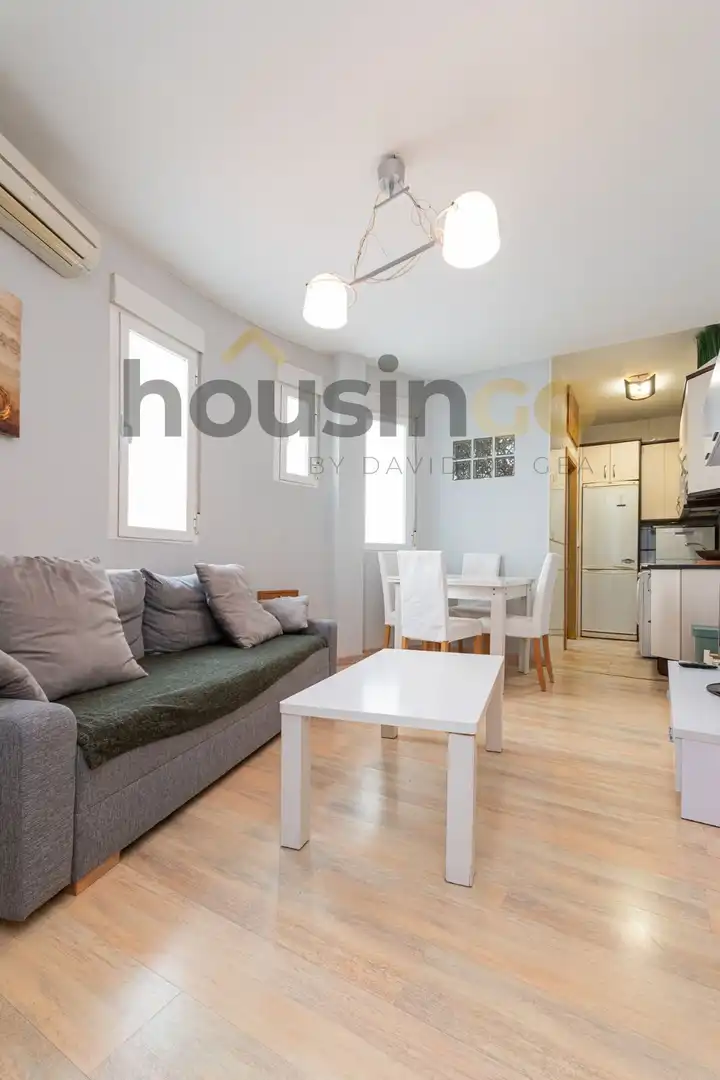 Wohnzimmer von Wohnungen zur Miete in Madrid mit Klimaanlage, Heizung und Möbliert
