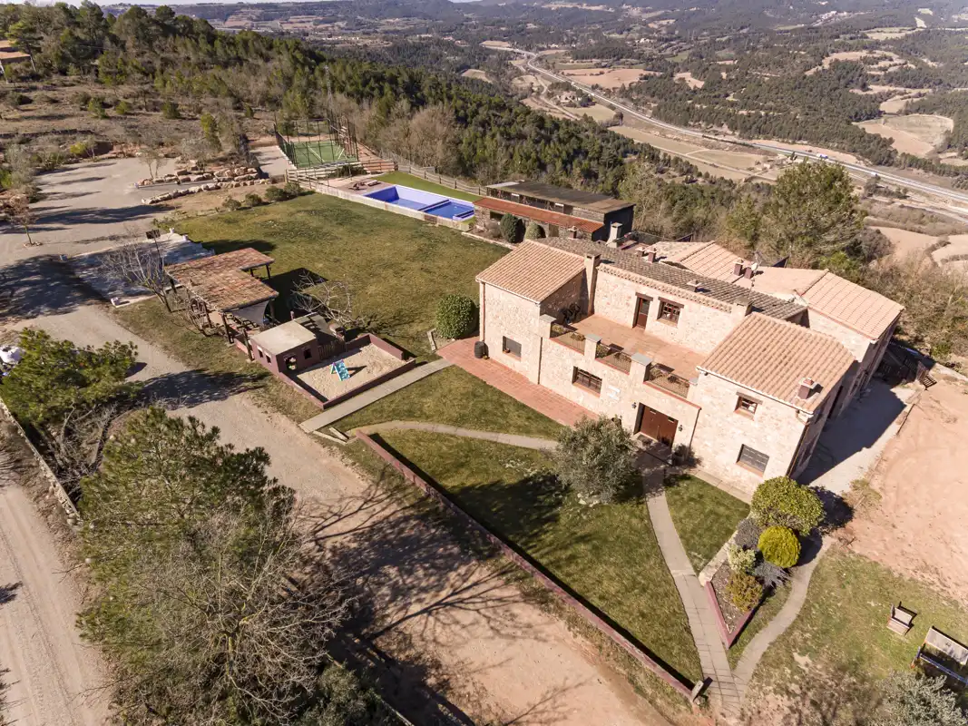 Garden of Country homes for sale in Aguilar de Segarra  with Heating, Swimming Pool and Internet