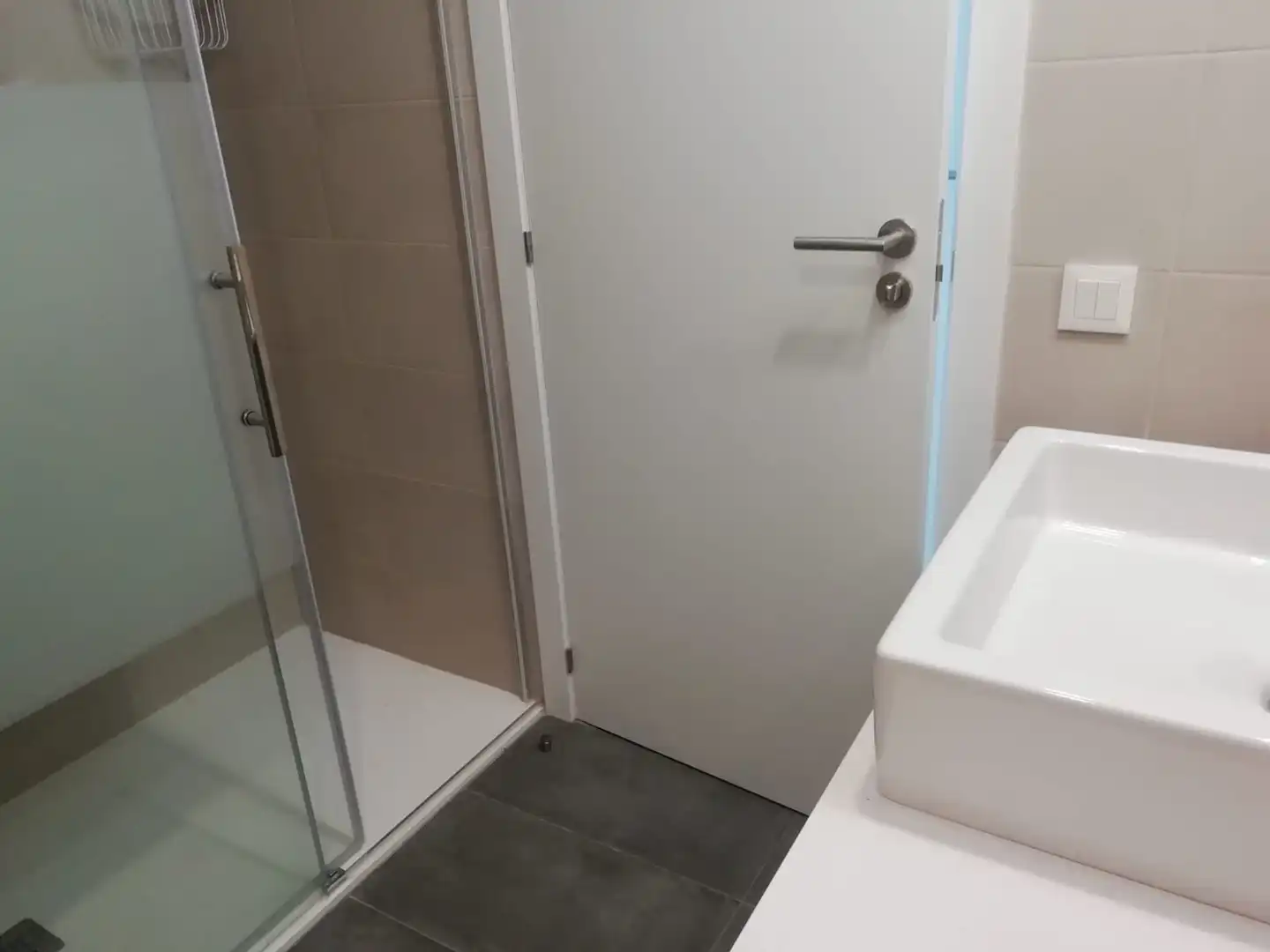 Badezimmer von Wohnung zum Verkauf in Terrassa mit Klimaanlage, Heizung und Parkett