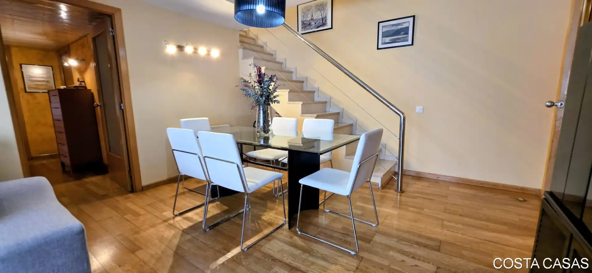 Dining room of Duplexes for sale in Castelldefels  with Air Conditioner, Heating and Parquet flooring