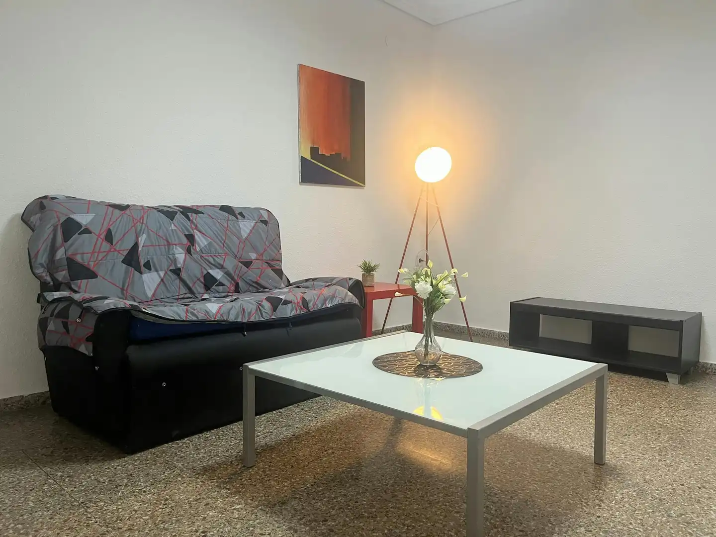Sala de estar de Piso para compartir en Valencia con Calefacción, Amueblado y Lavadora