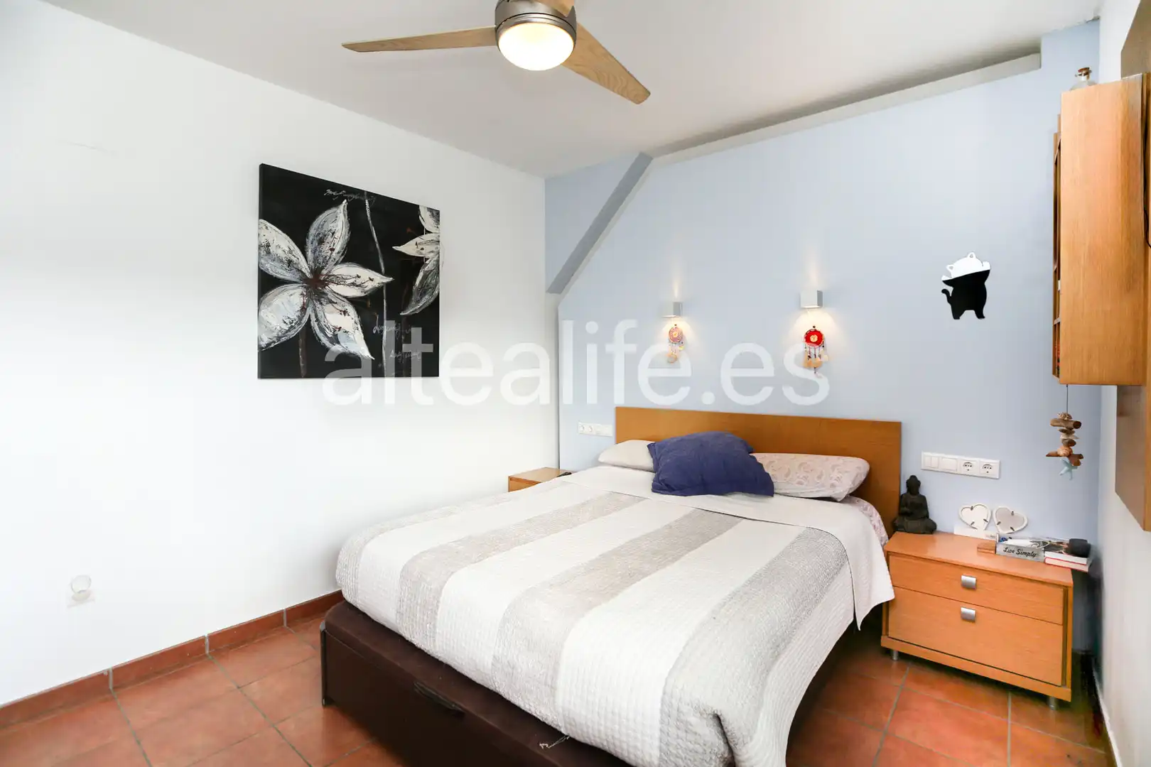 Habitación de Casa adosada en venta en La Nucia con Aire acondicionado, Jardín privado y Terraza