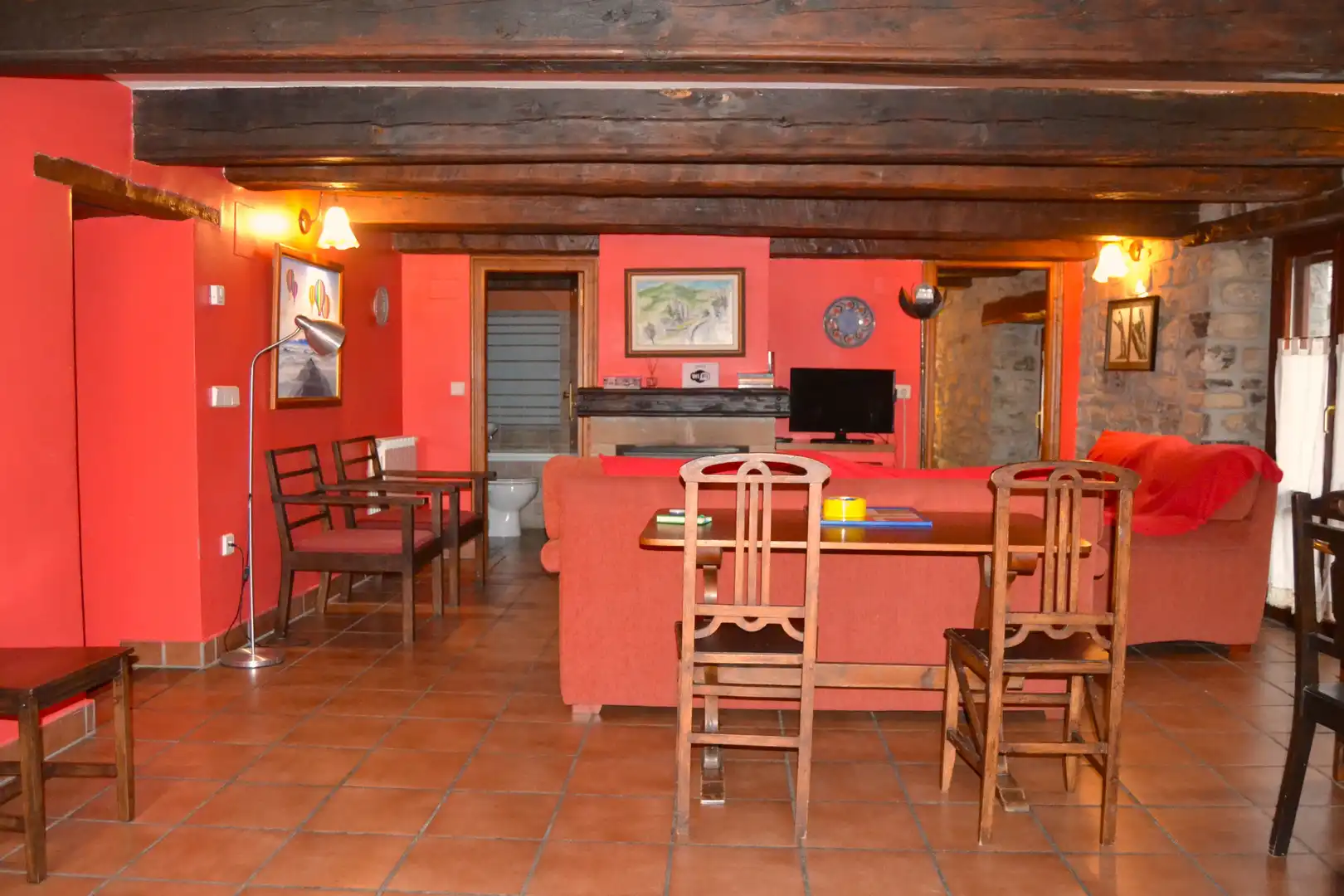 Sala de estar de Casa o chalet en venta en Borau con Calefacción, Parquet y Trastero
