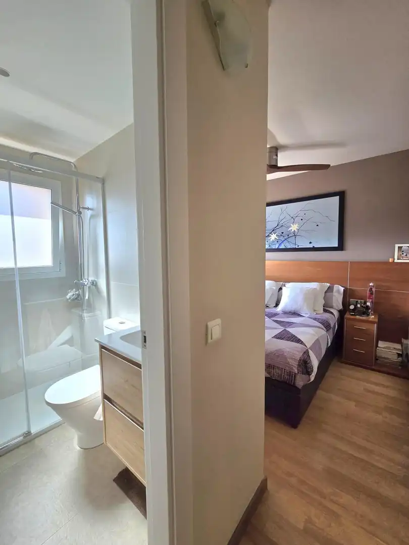 Bedroom of Flat for sale in Montgat  with Air Conditioner, Heating and Parquet flooring