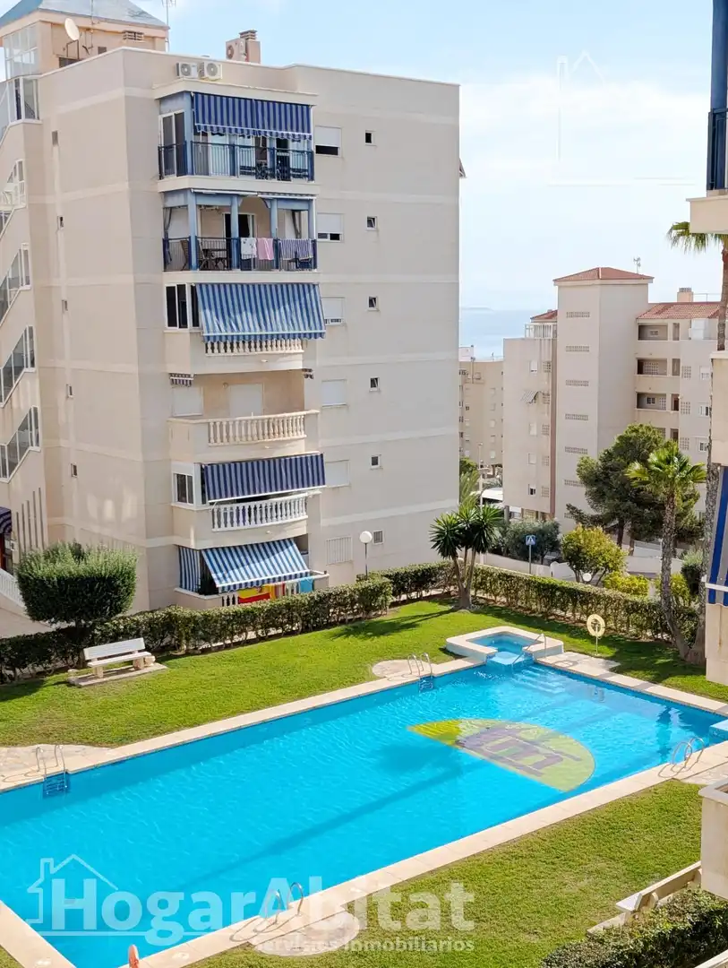 Swimming pool of Flat for sale in Elche / Elx  with Air Conditioner, Heating and Parquet flooring