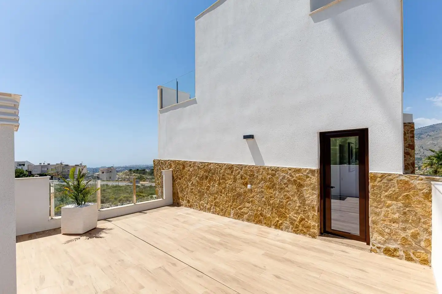 Terraza de Casa o chalet en venta en Finestrat con Jardín privado, Terraza y Piscina