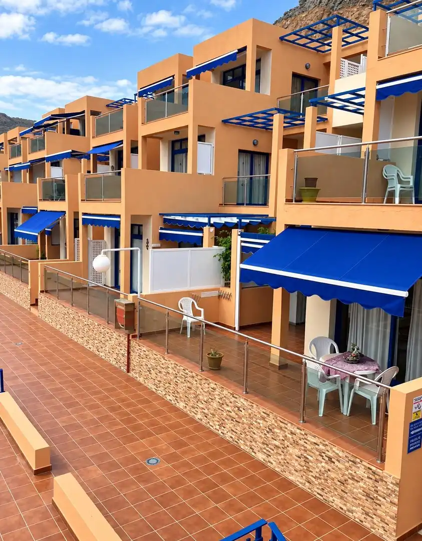 Terraza de Apartamento de alquiler en Playa del Cura - Taurito