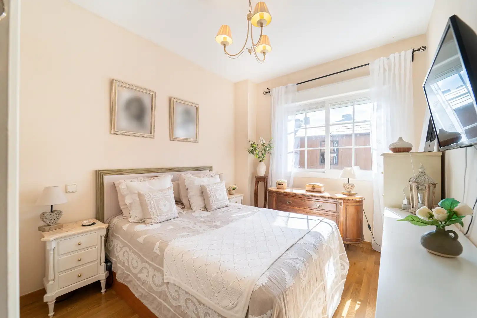 Schlafzimmer von Wohnung zum Verkauf in Las Rozas de Madrid mit Heizung, Privatgarten und Parkett