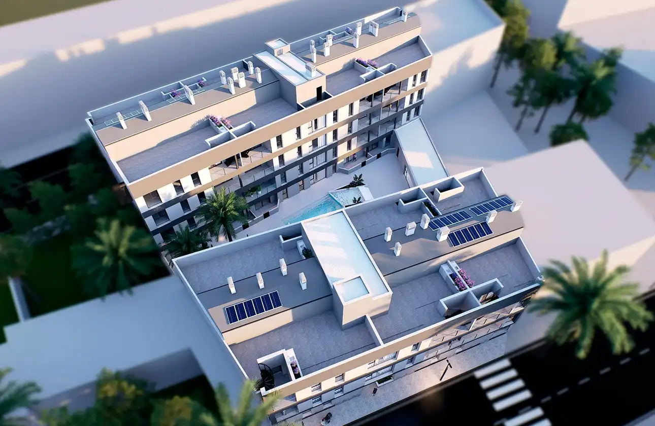 Vista exterior de Ático en venta en San Pedro del Pinatar con Aire acondicionado, Calefacción y Terraza