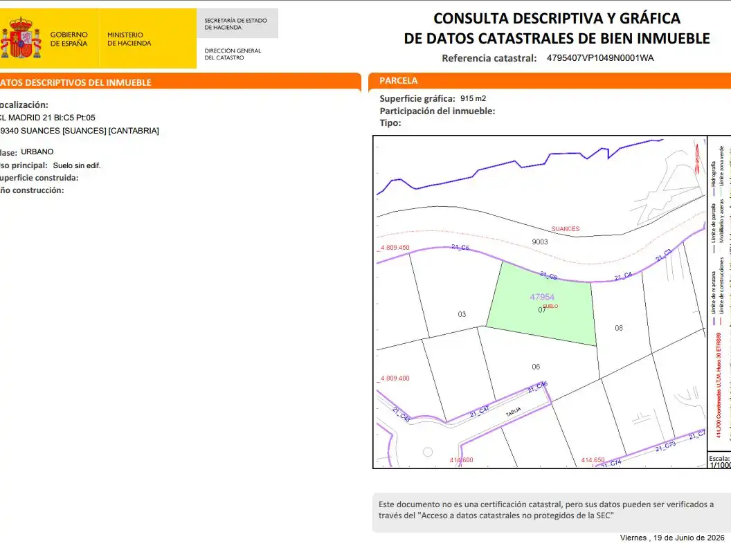 Residencial en venda en Suances