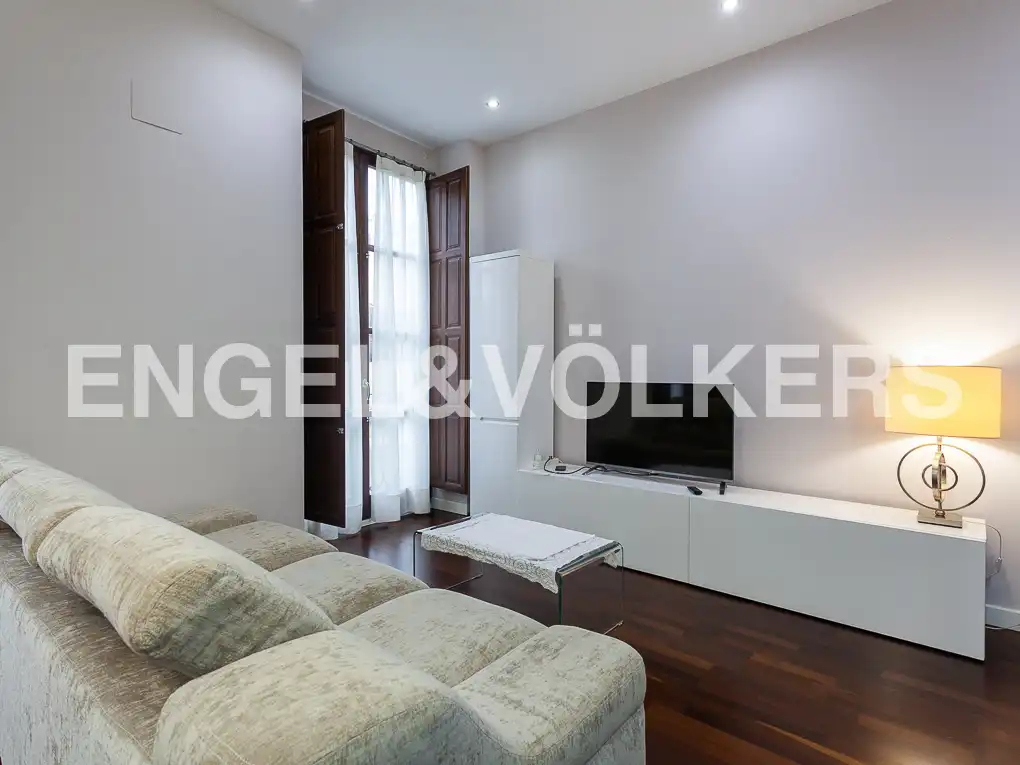 Sala de estar de Piso de alquiler en Valencia con Aire acondicionado, Calefacción y Parquet