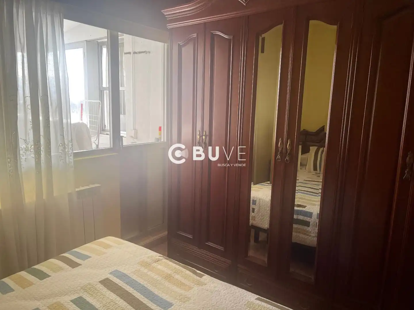 Bedroom of Flat for sale in Ferrol  with Heating, Terrace and Furnished