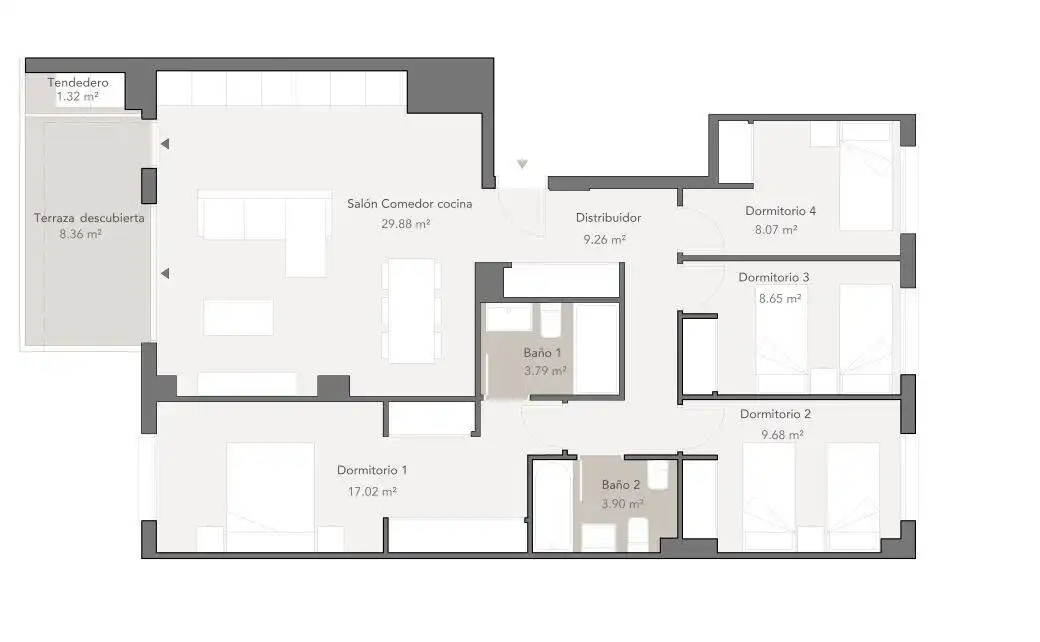 Apartamento en venta en Málaga con Aire acondicionado, Terraza y Trastero
