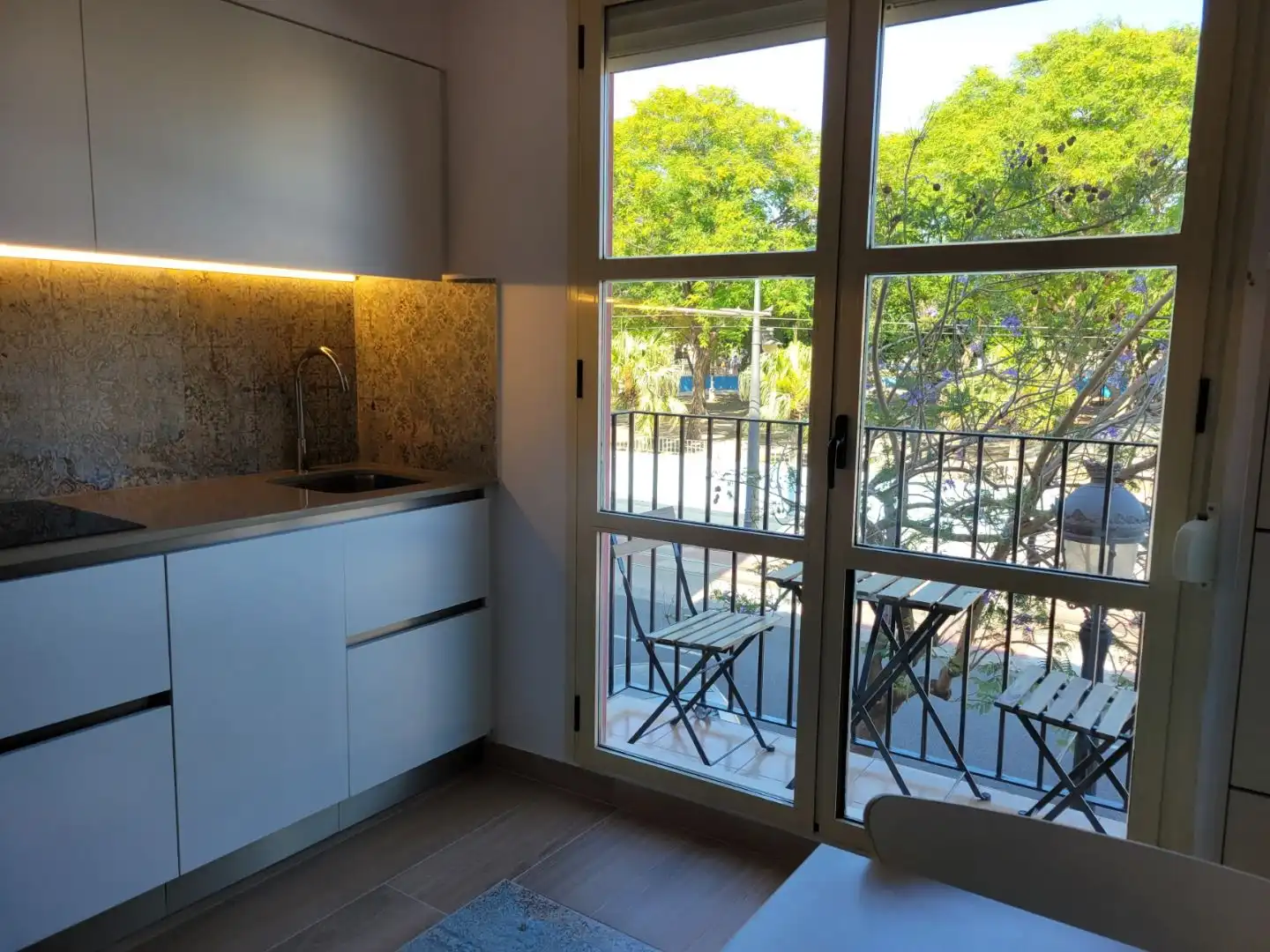 Küche von Wohnung zur Miete in Valencia mit Klimaanlage, Heizung und Möbliert
