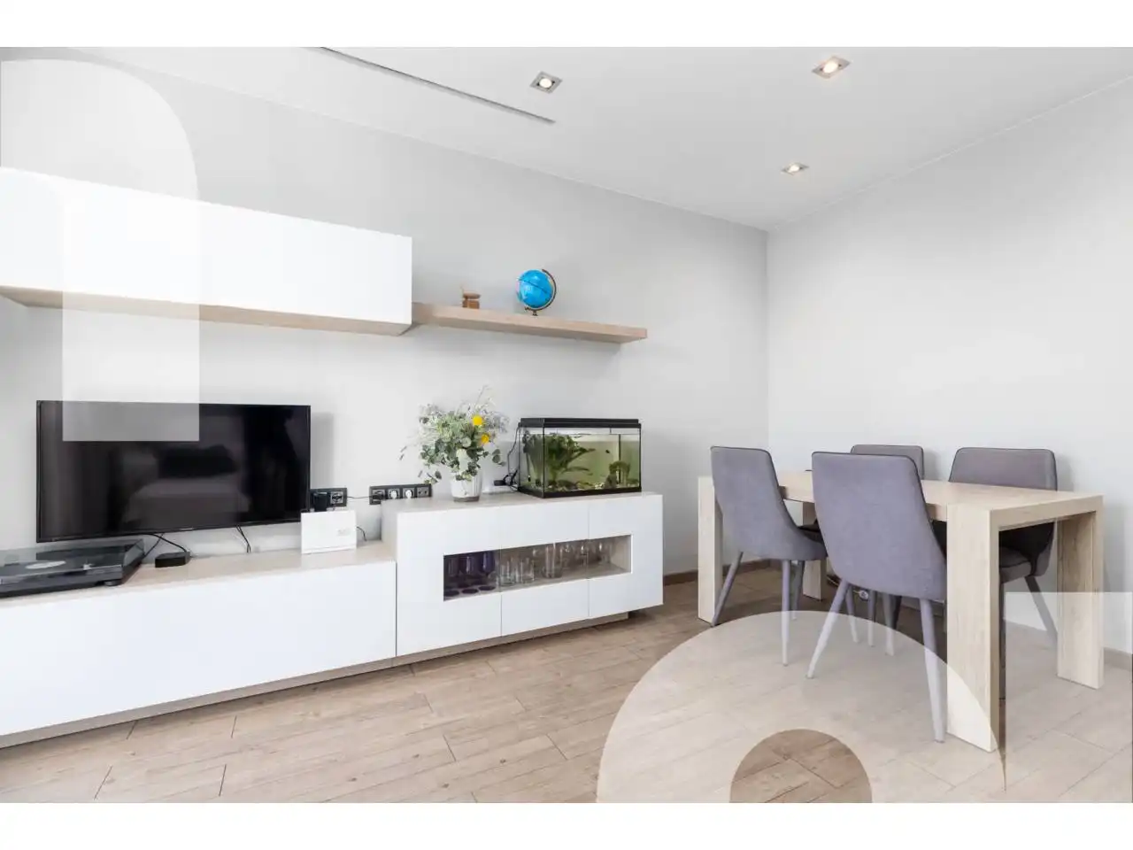 Wohnzimmer von Wohnung zum Verkauf in Les Franqueses del Vallès mit Klimaanlage, Heizung und Privatgarten