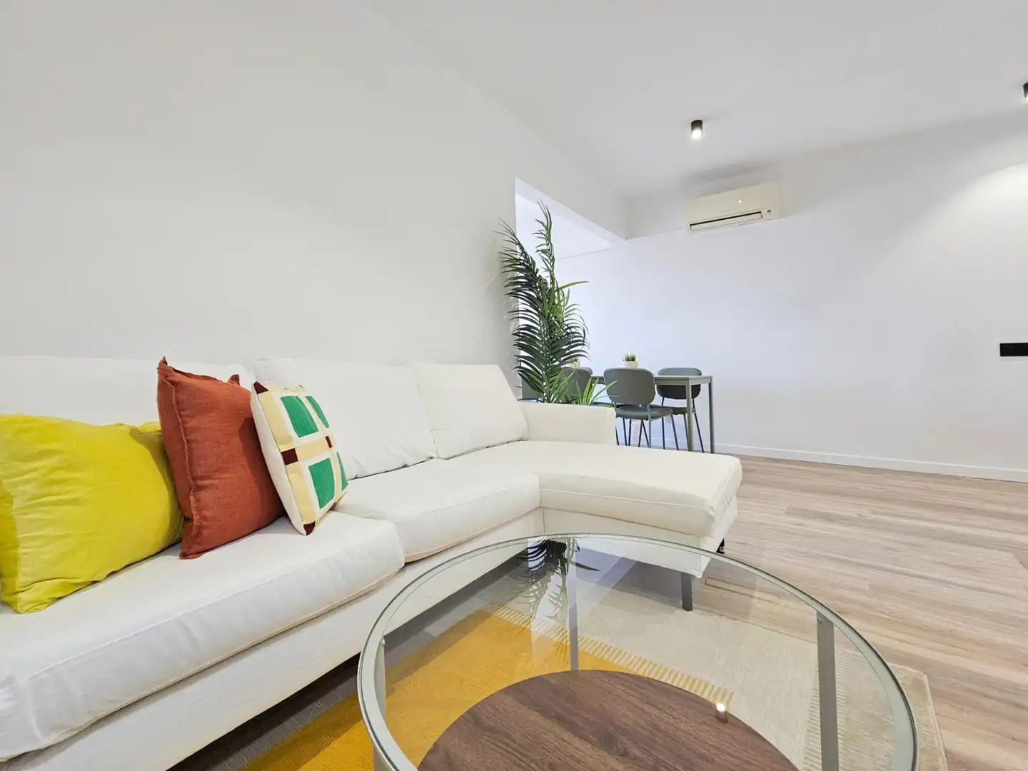 Sala de estar de Piso en venta en Granollers con Parquet y Balcón