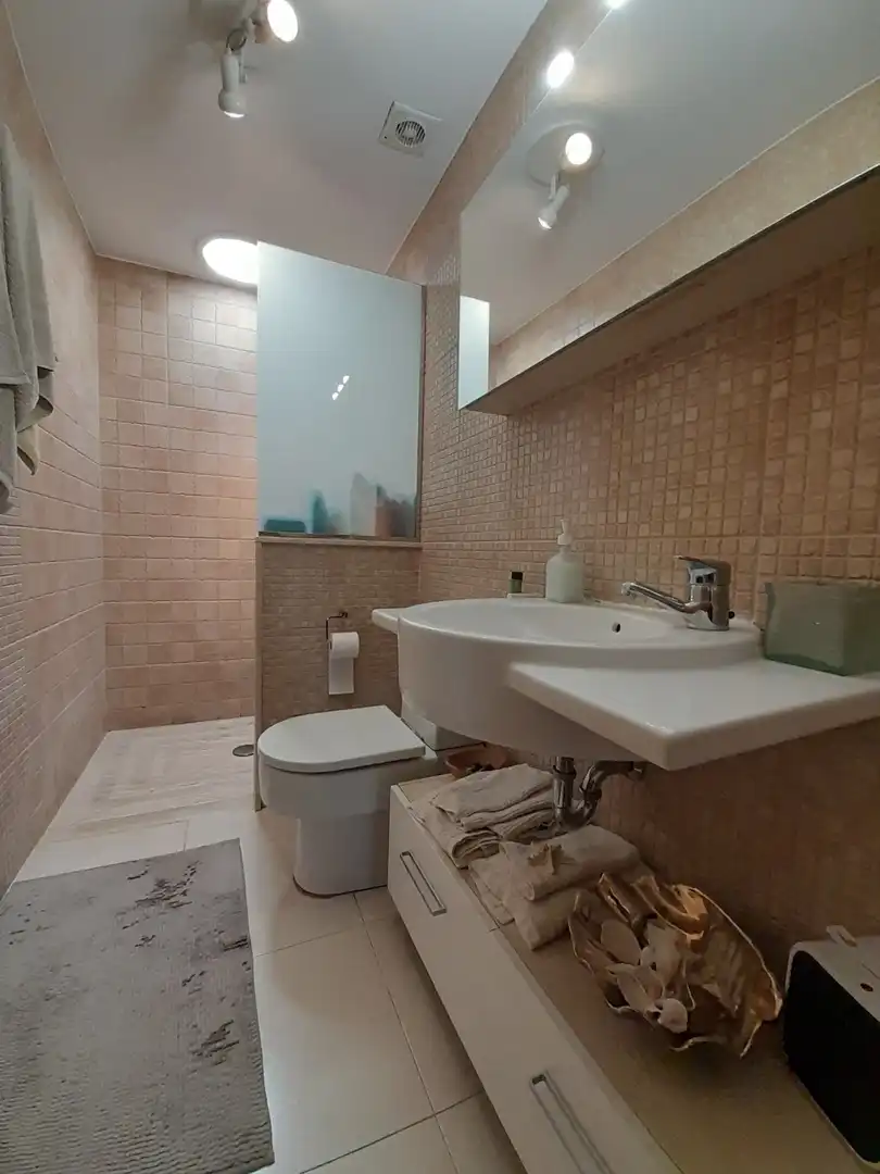 Baño de Casa adosada en venta en Santa Pau con Aire acondicionado, Calefacción y Terraza