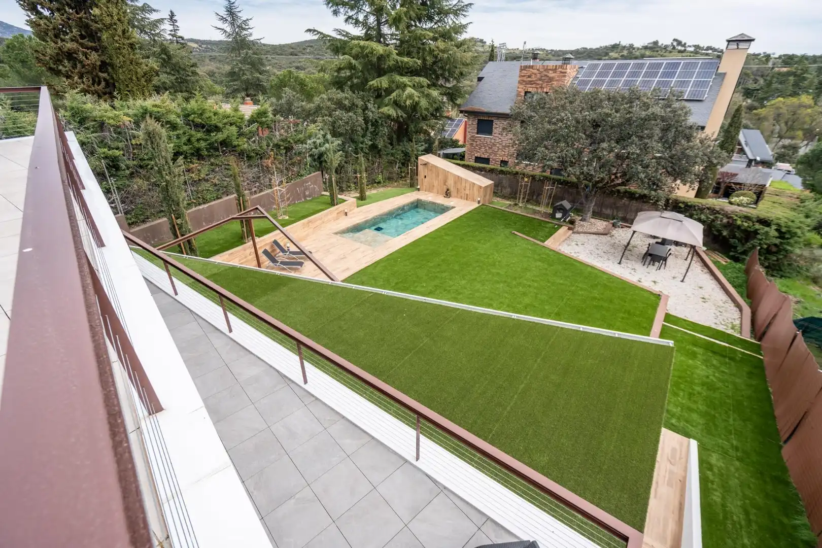 Terrassa de Casa o xalet en venda en Torrelodones amb Aire condicionat, Calefacció i Jardí privat