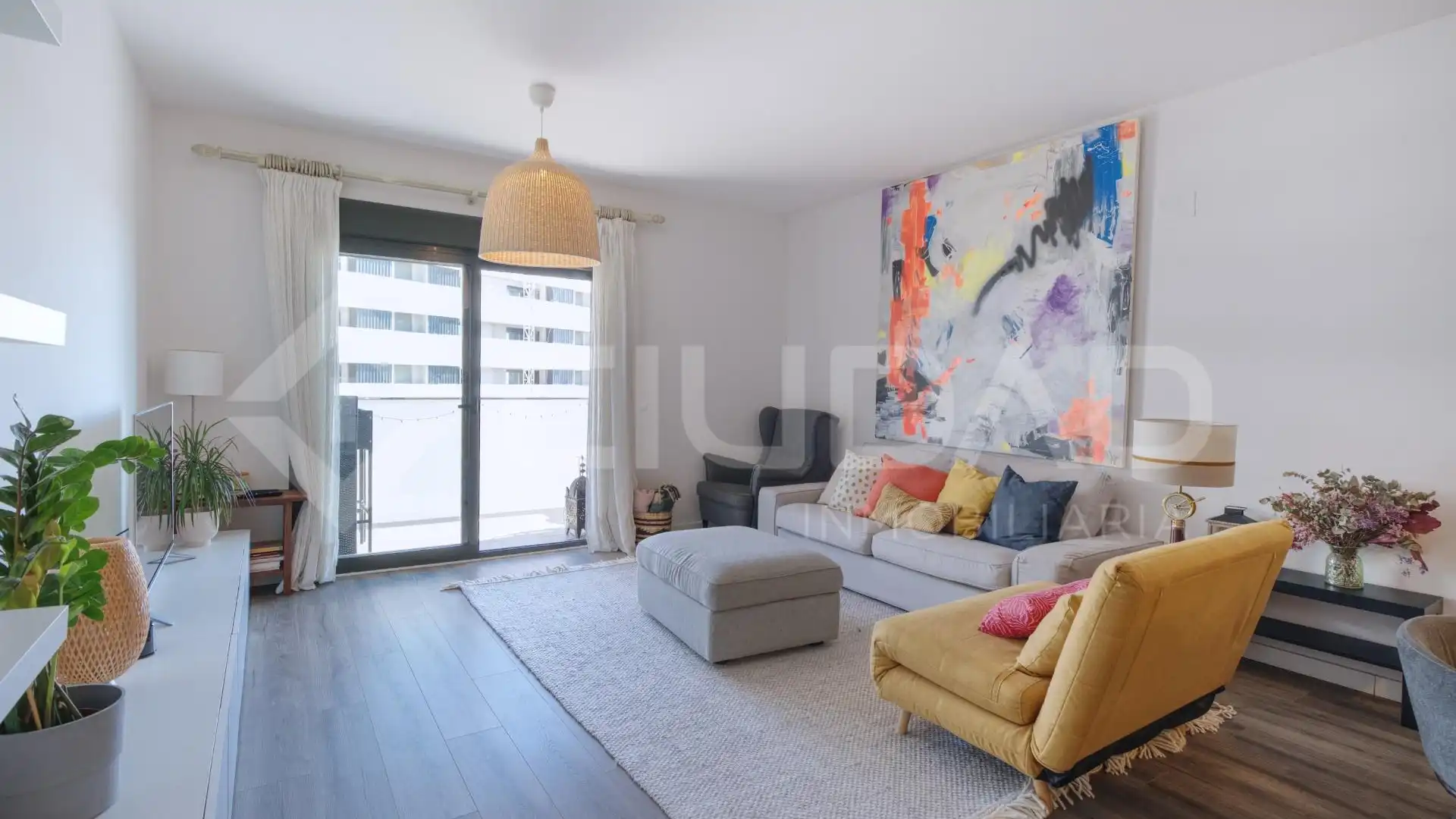 Living room of Flat for sale in Tomares  with Terrace and Community pool