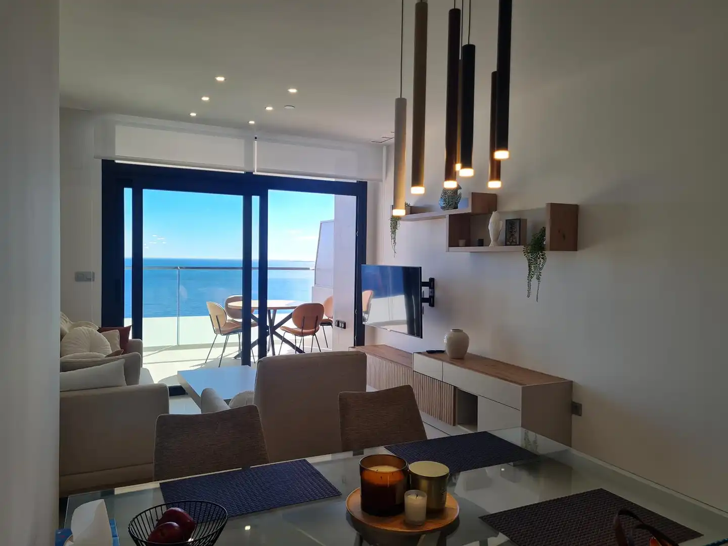 Sala de estar de Apartamento en venta en Benidorm con Aire acondicionado, Calefacción y Terraza