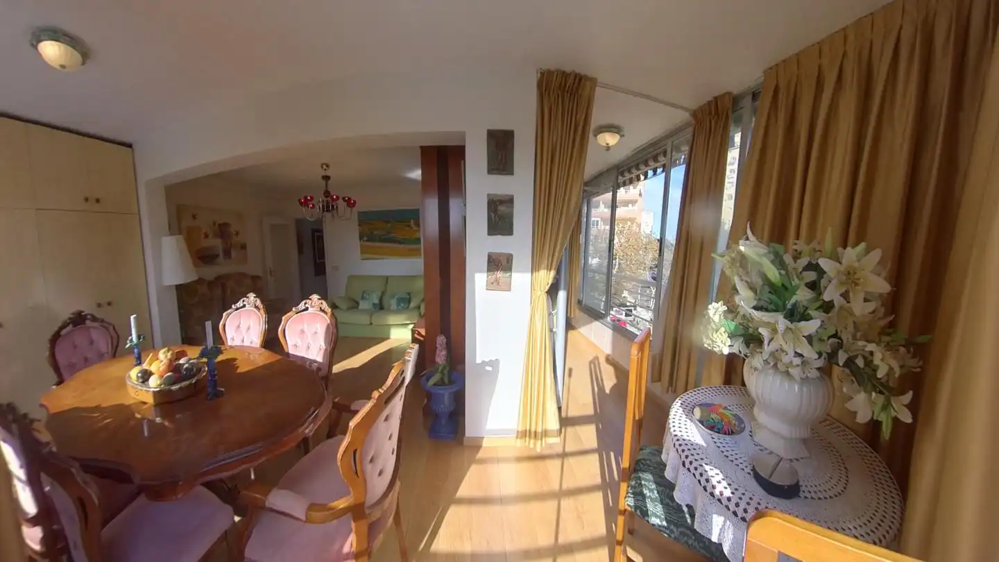 Dining room of Flat for sale in Benidorm  with Air Conditioner, Furnished and Community pool