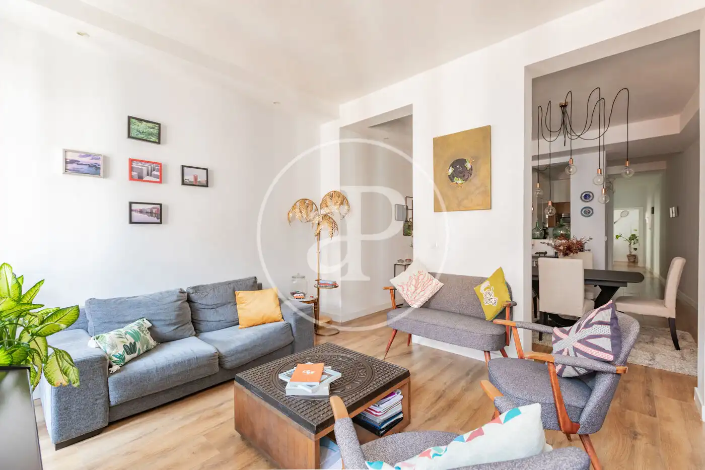Sala de estar de Piso en venta en Madrid con Aire acondicionado y Balcón