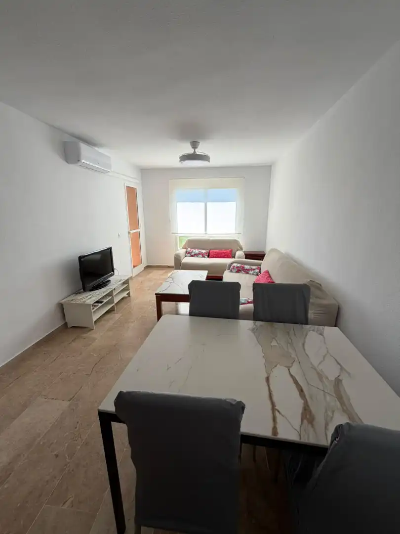 Living room of Flat for rent in Benalmádena  with Air Conditioner, Terrace and Furnished