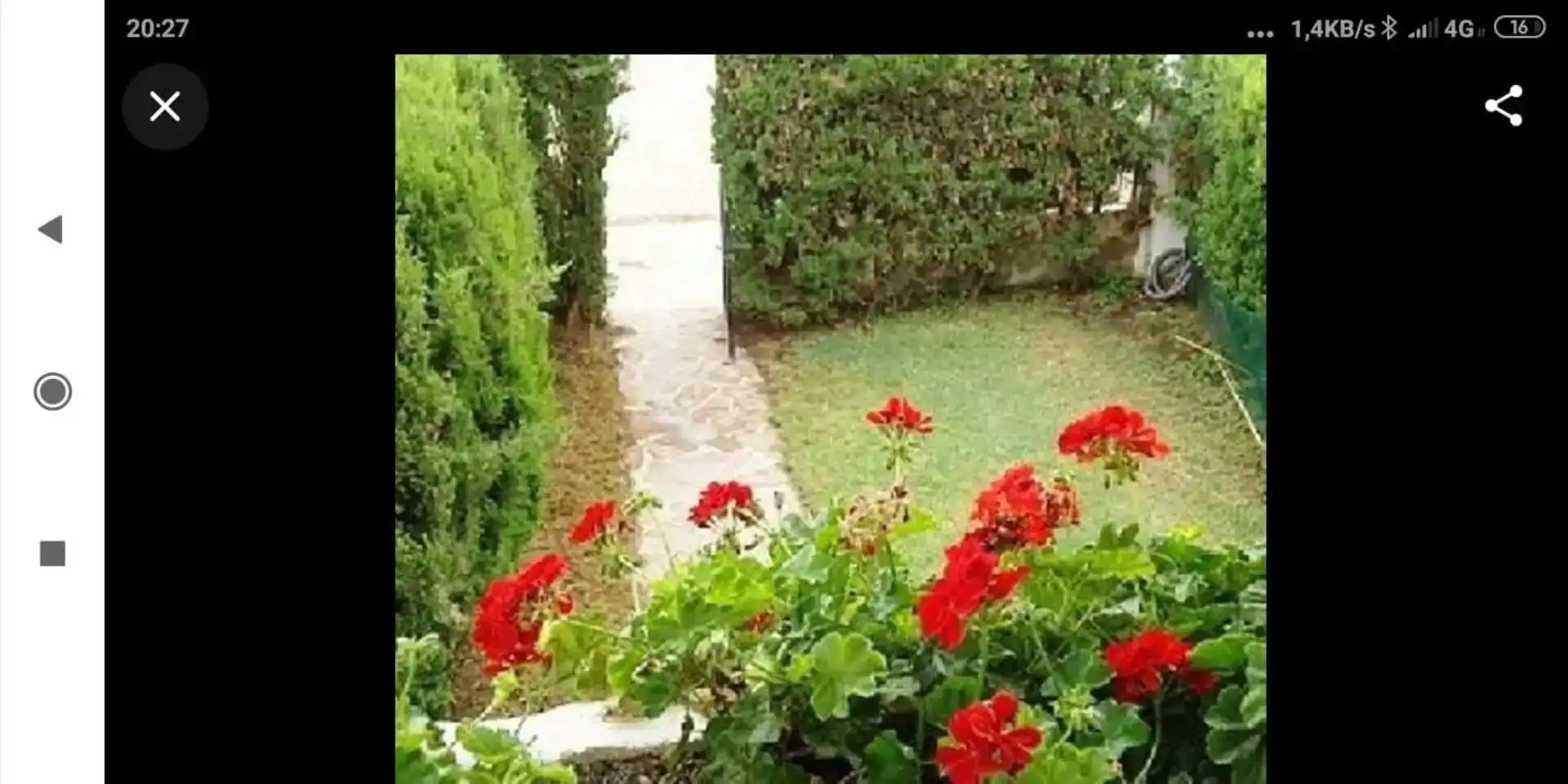 Jardí de Casa adosada de lloguer en Corinto - Almarda